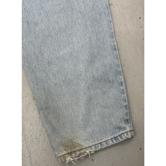 Vintage Levis 560 Jeans Blue Loose Fit Tapered Leg Made 90s Tag Size 38x34 - Picture 8 of 9
